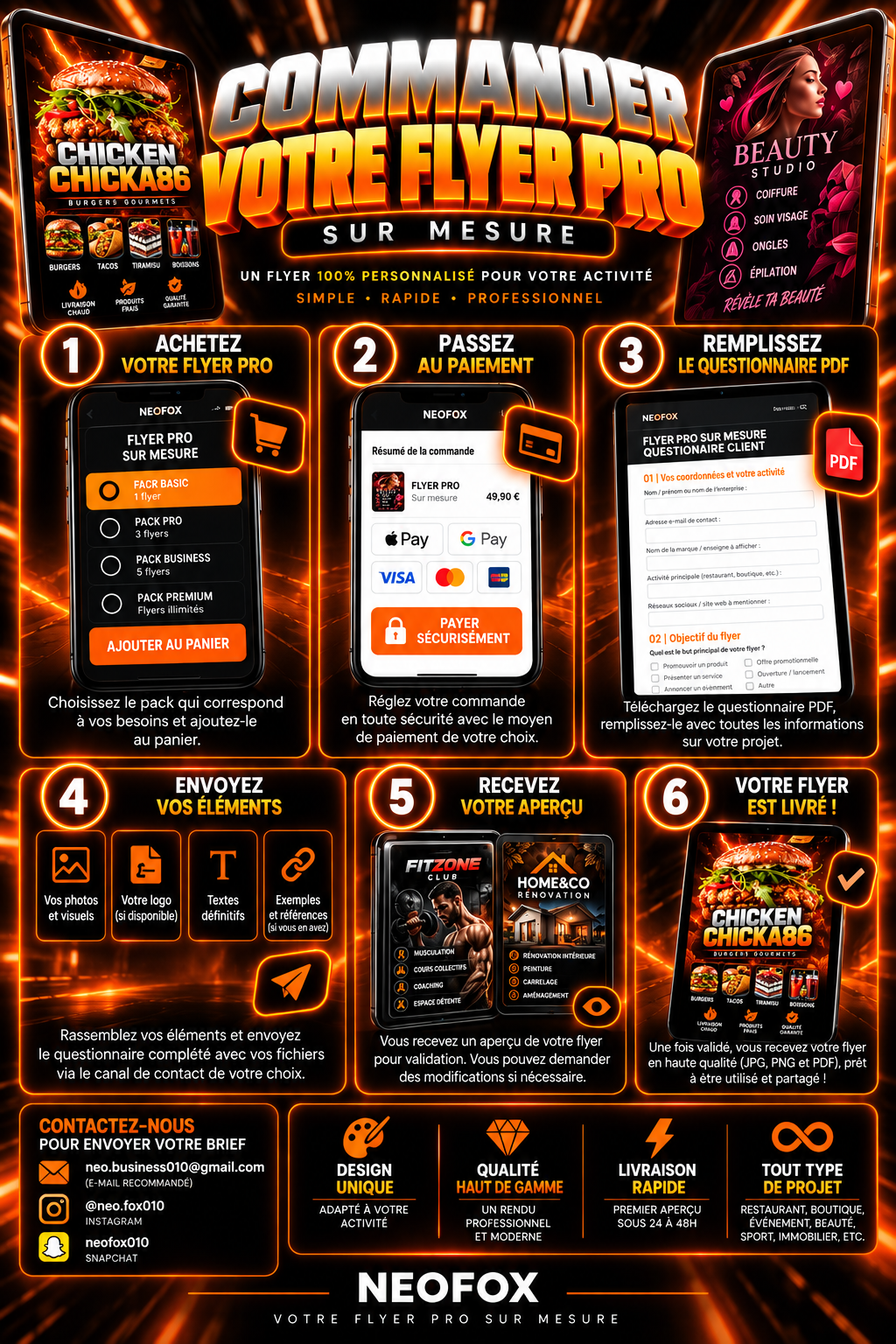 FLYER PRO SUR MESURE